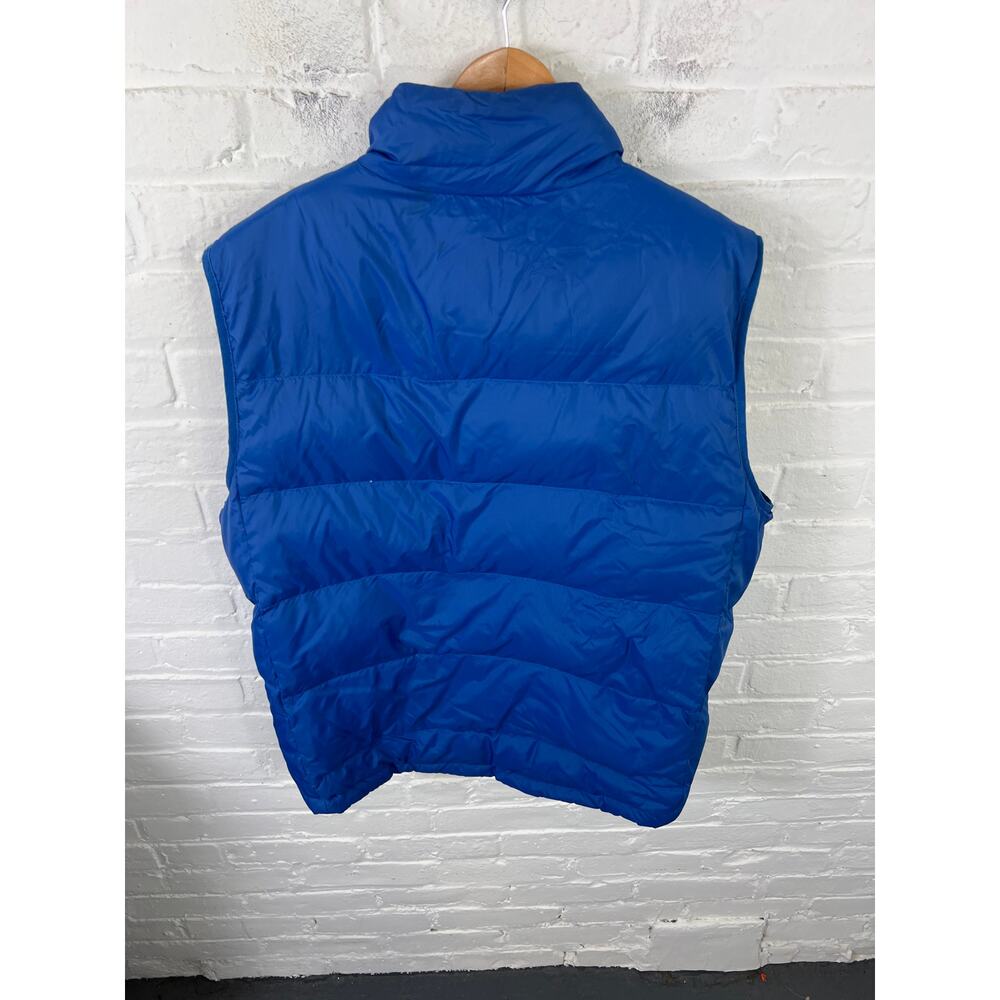 L.L. Bean Men's 80% Goose Down Puffer Full Zip Vest Sleeveless Blue Size Large - Picture 3 of 4